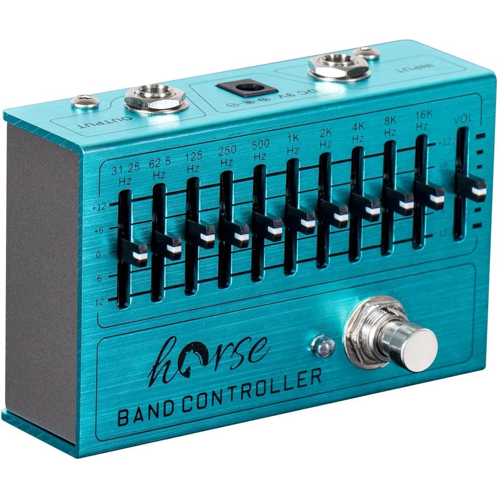 10 Band EQ Pedal, Equalizer (31.25Hz-16kHz) พร้อม ±12dB Gain/Attenuation สําหรับกีตาร์ไฟฟ้าเบสรวมทั้