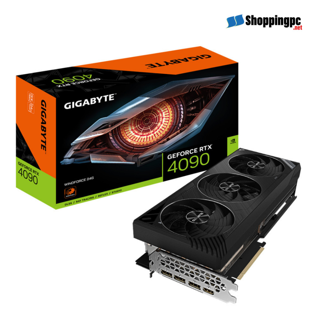[PreOrder] VGA (การ์ดแสดงผล) GIGABYTE GEFORCE RTX 4090 WINDFORCE 24G-24GB GDDR6X (GV-N4090WF3-24GD)
