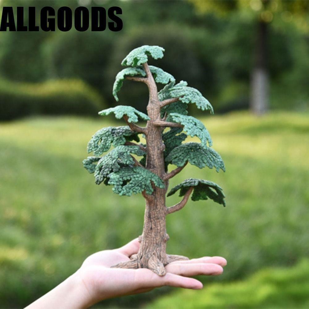 ALLGOODS จําลอง Cypress, Cypress พลาสติกมะพร้าว Tree, DIY Vivid Pine Trees Mini ภูมิทัศน์ต้นไม้บ้าน