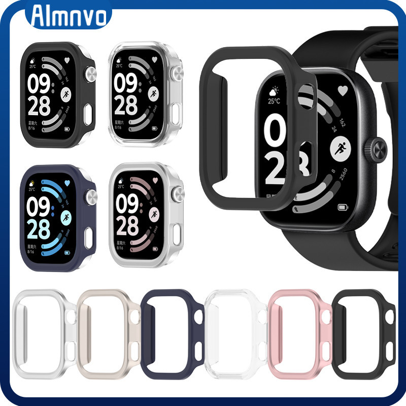 กรณีคอมพิวเตอร์กลวงสำหรับนาฬิกา for Redmi Watch 6 5 4 ปกป้องหน้าจอป้องกัน Gores ยากสำหรับนาฬิกา for Redmi Xiaomi Watch 5