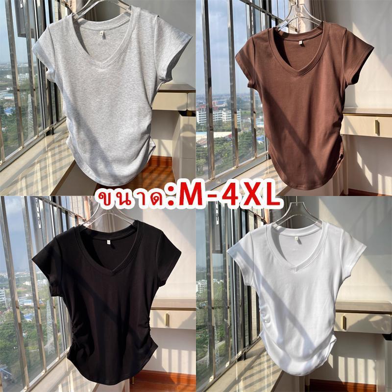 "เสื้อผ้าแฟชั่นสวยๆ " ความรู้สึกของการออกแบบ แต่งจีบย่น เสื้อจั๊มเอว คอกลม ใส่แล้วเพรียว แขนสั้น "เสื้อเชิ้ตเอวลอยผู้หญิ