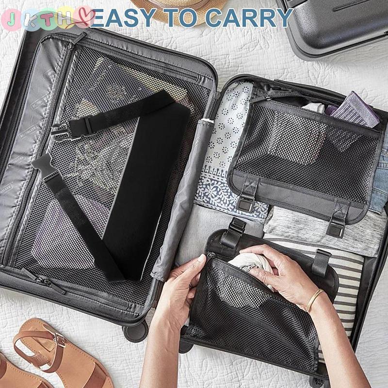 JKTH 2 ชิ้น/เซ็ตหมอนท่องเที่ยวเครื่องบินคอสนับสนุน Band ปรับหัวสนับสนุนสายรัดนุ่มหัวหมอนสําหรับเครื่