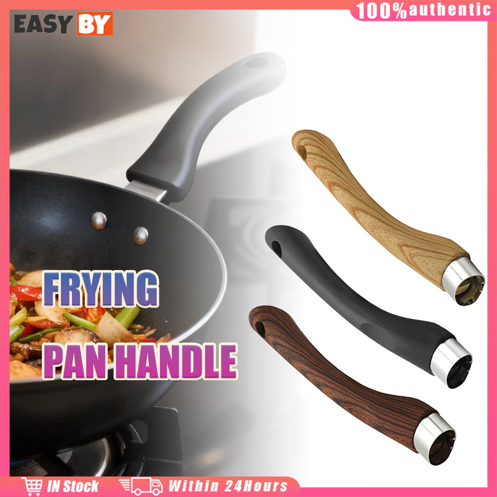 จัดส่งรวดเร็ว 19.9CM ด้ามจับหม้อ ด้ามจับกระทะ วัสดุไม้ 3สีให้เลือก สำหรับอุปกรณ์เสริมครัว การเปลี่ยนด้ามจับ