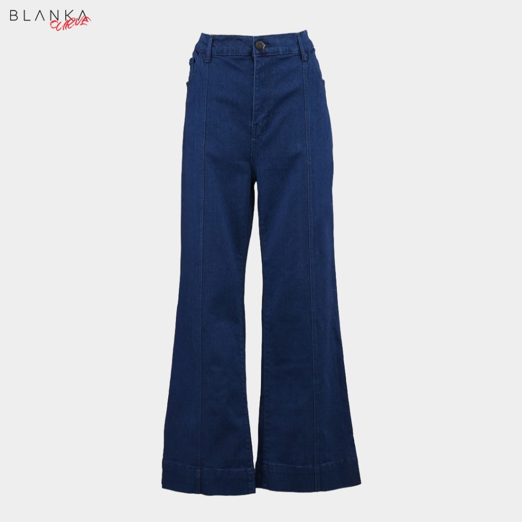 Rambla - Blanka Curve Womens Denim Jumbo Size Pants Boothcut Stretch