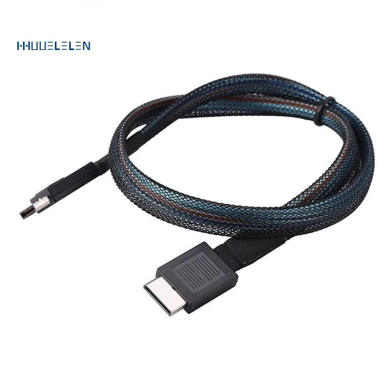 [Promote H]PCIE4.0 MINI SAS Cable 24Gbps Oculink Data Extension Cable SFF-8611 Server Data Transfer 