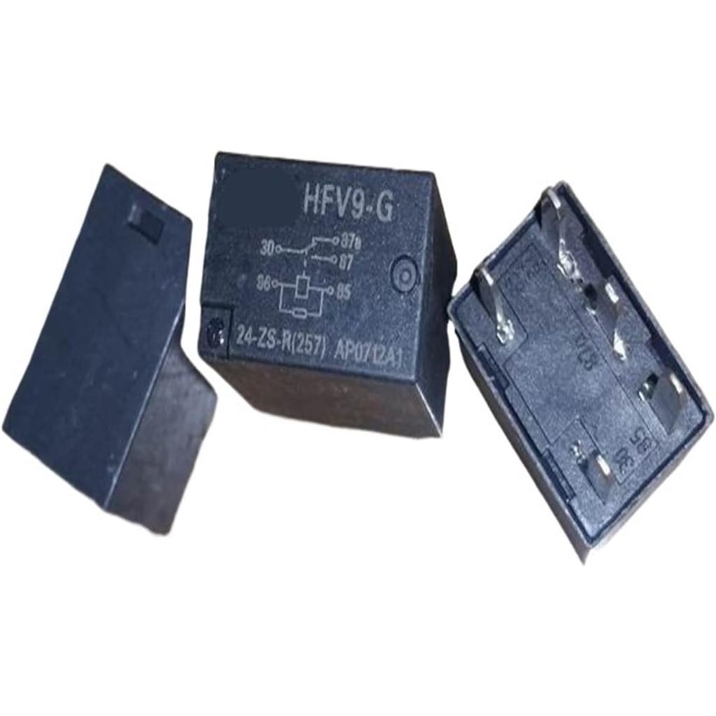 YIZMO 1PCS HFV9-G 12-ZR(454); HFV9-G 24-ZS-R (257); (V9-1C-12V/24V-35A) รีเลย์ 5-pin (Size : HF-V257
