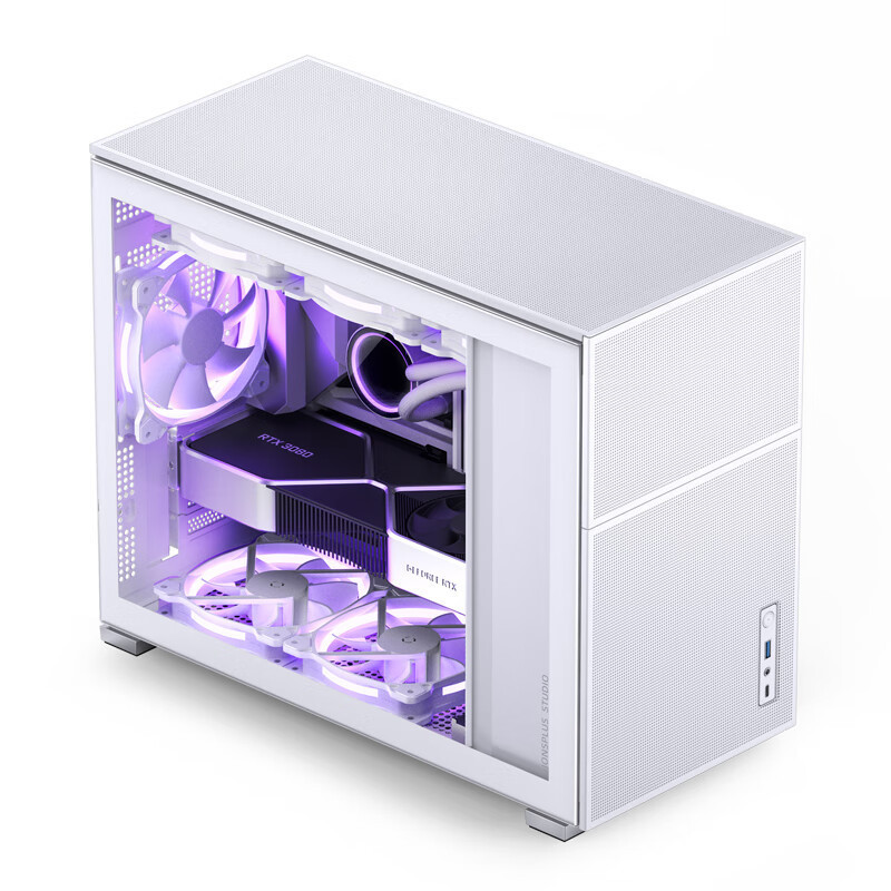 [ข้อเสนอพิเศษมาใหม่] JONSBO (JONSBO) Pine Cone D31 MESH Version White MATX Chassis (Dual 360 Cold Ro