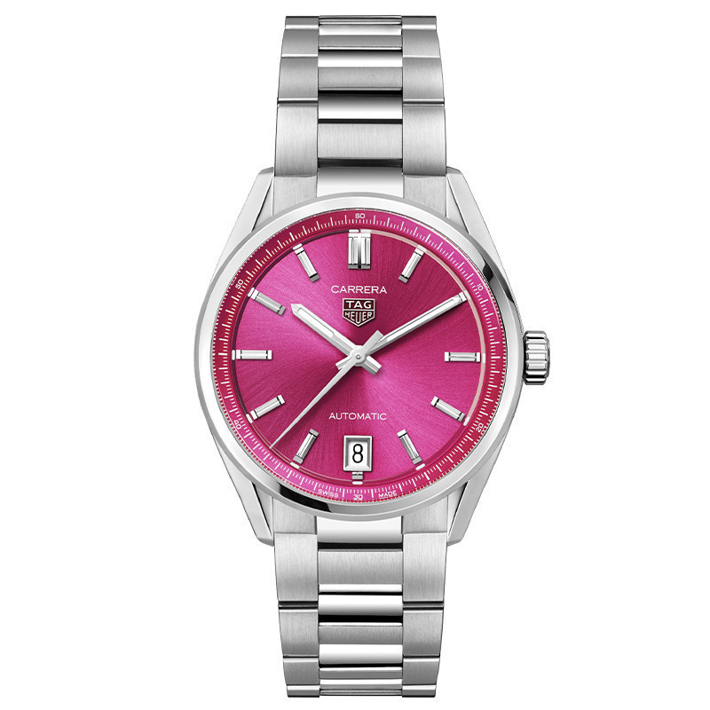TAG Heuer Watch TAG Heuer Watch Official Carlila Series Unisex Mechanical Watch สีชมพู