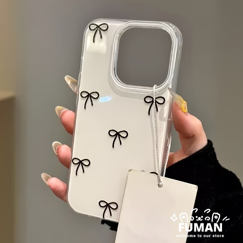 Simple Black Bow สําหรับ OPPO ค้นหา X9 X8 X6 X5 Pro X7 Ultra X8s Plus X3 Lite Reno 6 6Z 5 Pro 5K 5Z 