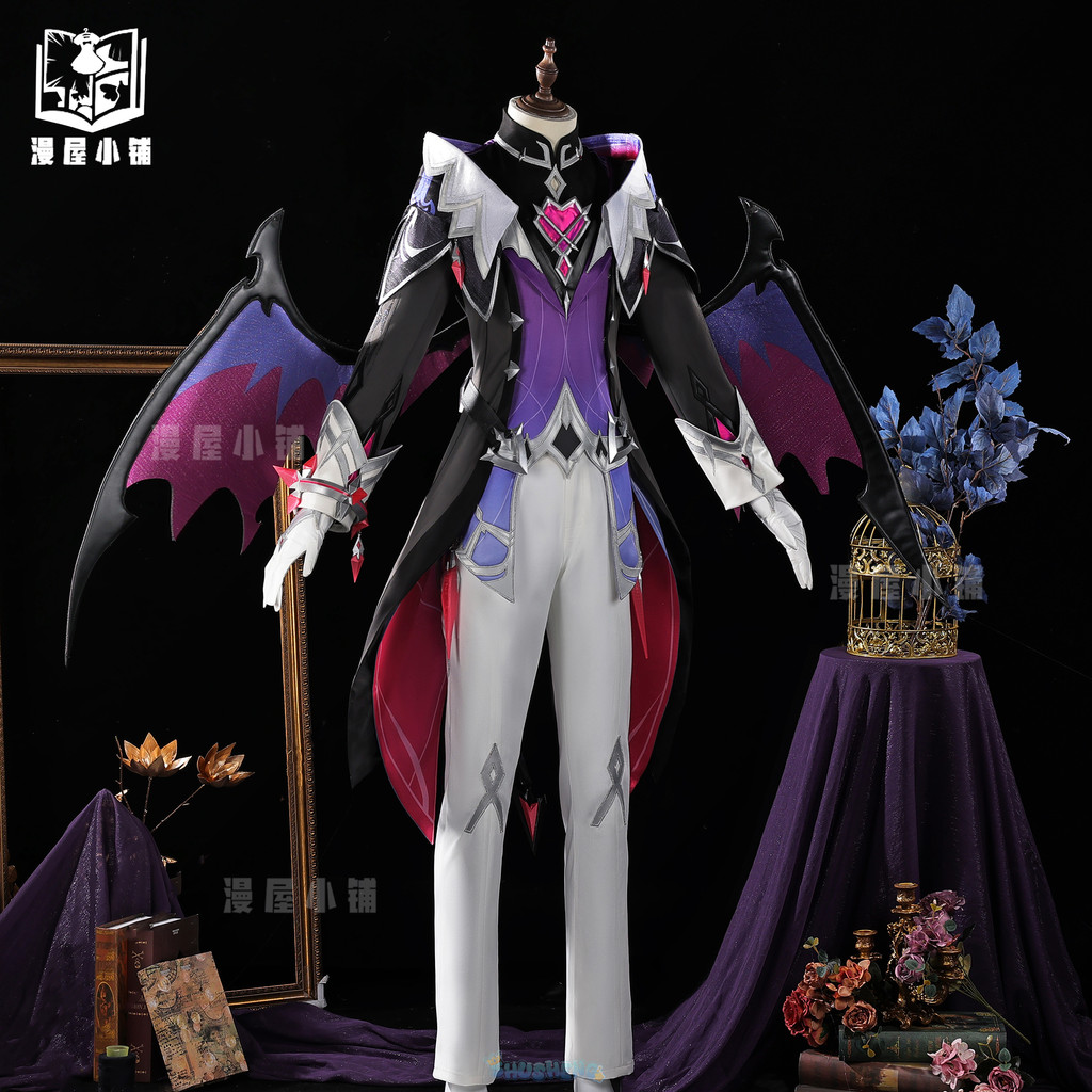 Durin คอสเพลย์เครื่องแต่งกายเกม Genshin Impact Men Abyss Order Dragon เครื่องแต่งกาย Durin คอสเพลย์