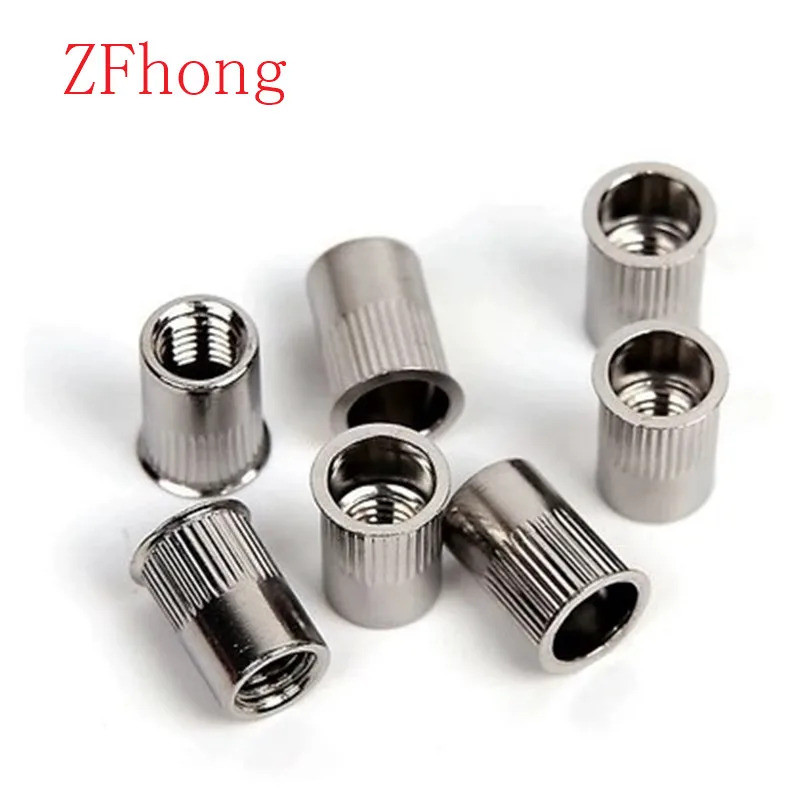 5-50pcs small head stainless steel rivet nut M3 M4 M5 M6 M8 m10  Metric small Head Insert nut