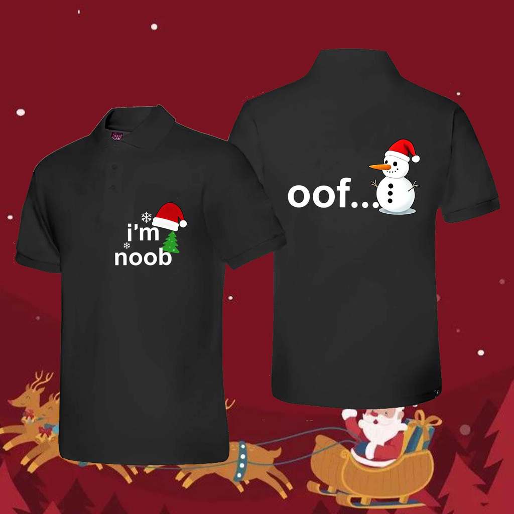 I’m Noob Xmas Polo Tee | Fun Holiday Gamer Look | Adult S–3XL