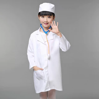 พร้อมส่ง😃👩‍⚕👨🏻‍⚕️ชุดหมอเสื้อหมอ เสื้อกาวน์หมอ สวมบทบาท pretend toy ของเล่นเด็ก