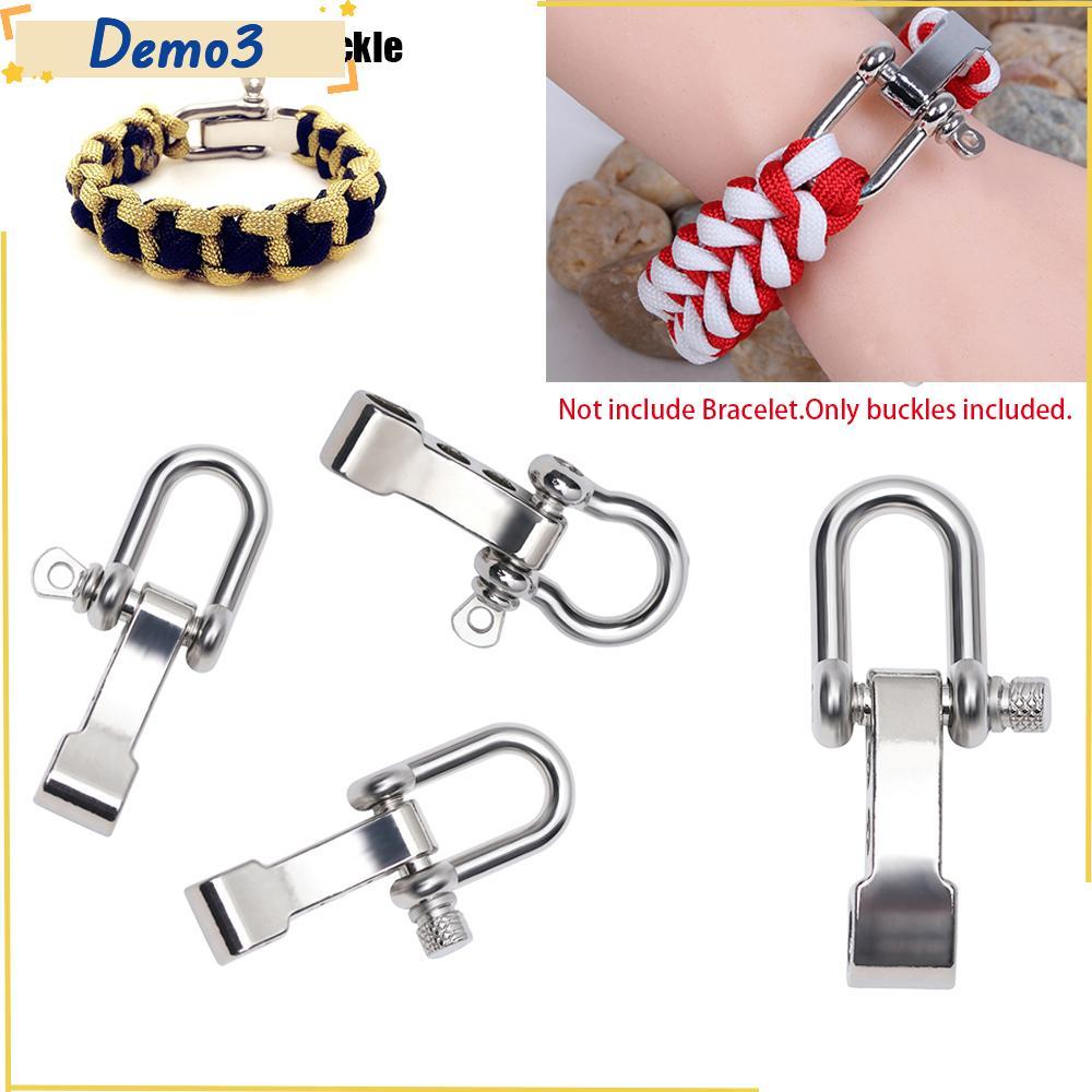 [DEMO3] 1/2 ชิ้น U-Shaped Shackle Buckle คุณภาพสูงโลหะผสมสังกะสี Anchor สกรู Pin เชือก Paracords