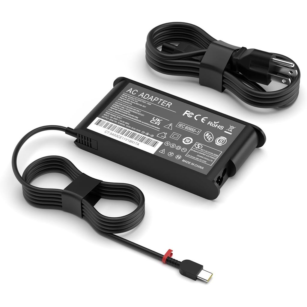 135W USB C Laptop Charger Compatible with Lenovo ThinkPad Z16 P16s P15s P14s E16 E15 E14 T16 Yoga/Sl