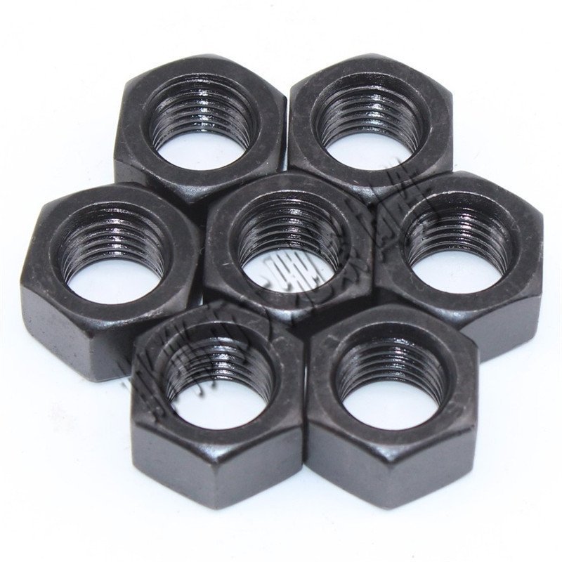 M8X1-M48X3 Nut GB6171 แข็งทั้งกล่องเกรด 12.9 มาตรฐานแห่งชาติสีดํา Fine Thread Nut ขายส่งความแข็งแรงส