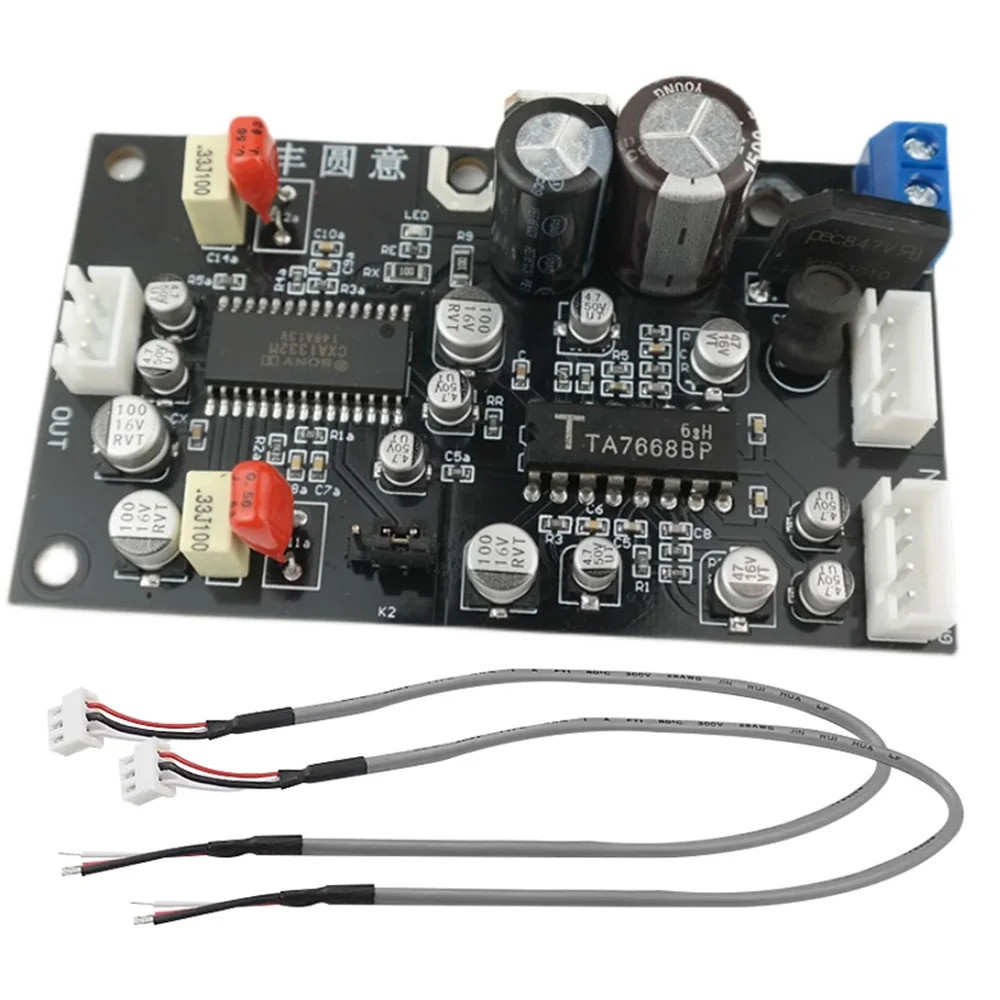 TA7668 สเตอริโอเทปบันทึกหัวแม่เหล็ก Preamplifier Board พร้อม CXA1332 Dolby ลดเสียงรบกวนเทป Recorder 