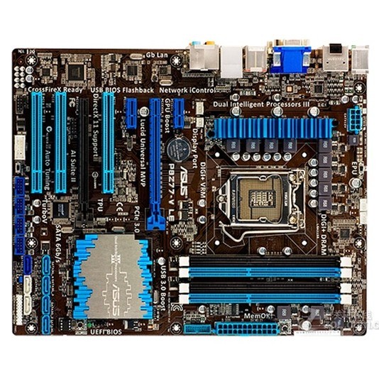 ใหม่ 1155 พิน Asus/Asus P8Z77-V LE เมนบอร์ดแบบบูรณาการ Z77 USB3 DDR3