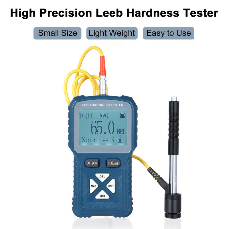 ดีไซน์ใหม่ Leeb Hardness Tester LS-200 Metals Hardness Test Kit Portable Digital Durometer 360° HLD 