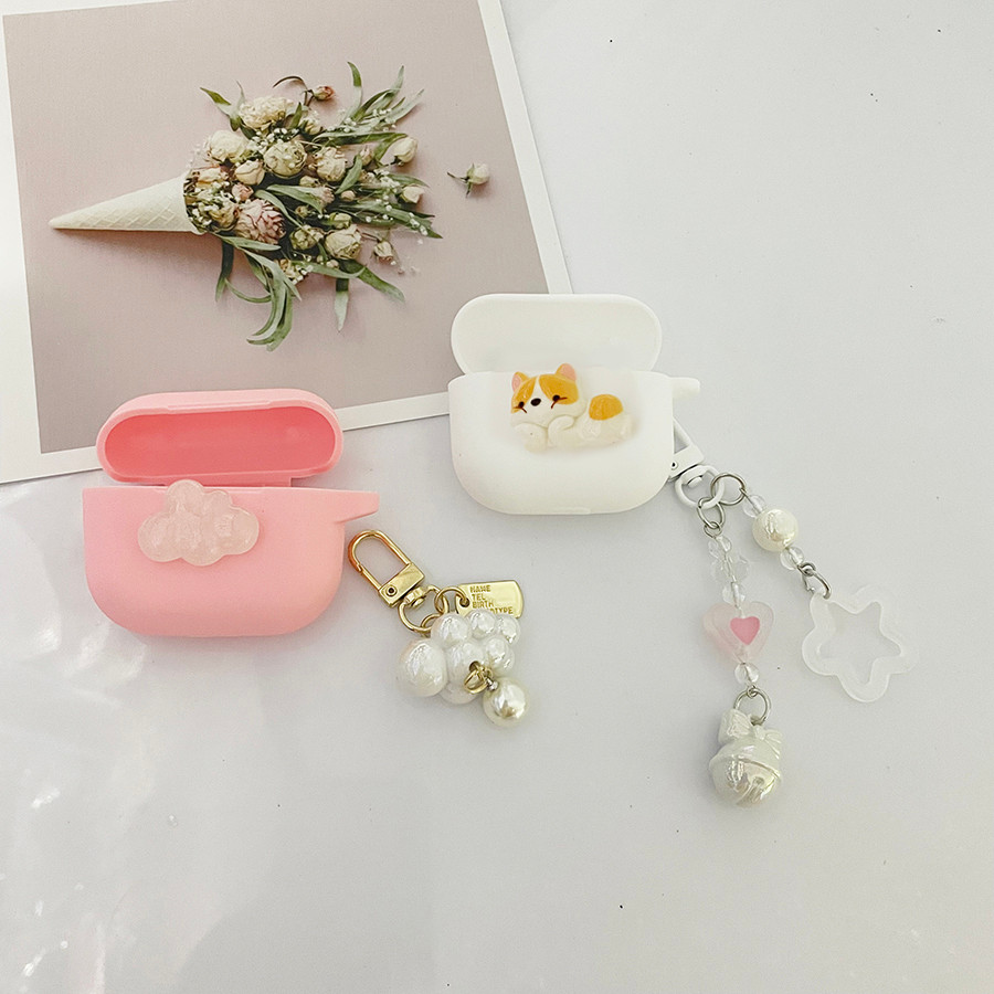 BASEUS น่ารักCloudหูฟังสําหรับbaseus WM01 / WM02 02 + เคสซิลิโคนกันกระแทกบลูทูธได้ยินกล่องสําหรับbas