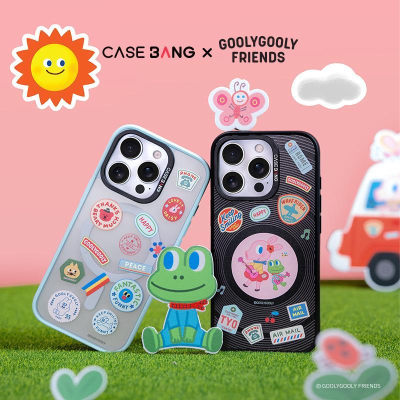 CASEBANG - Goolygooly Series เคสแม่เหล็ก ImagiSnap ด้านหลังแบบถอดเปลี่ยนได้ ป้องกันการตกหล่นทหาร เข้ากันได้กับ 15-17
