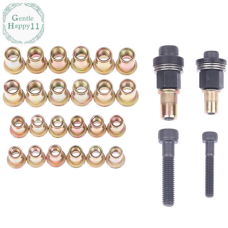 GentleHappy M6 M8 Rivet Nut s คู่มือ Riveter คอลัมน์สแตนเลสหกเหลี่ยมถั่ว AM6SS AM8SS DIY เจาะ Rivet 