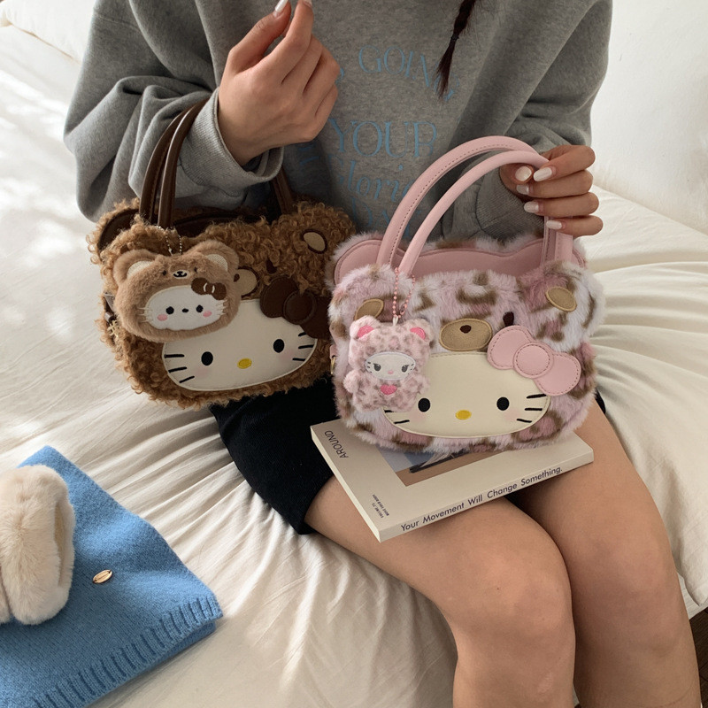 LHL BOUTIQUE  กระเป๋าถือ Hello Kitty น่ารักและเบา สไตล์แฟชั่นทันสมัย - รูปที่ 6