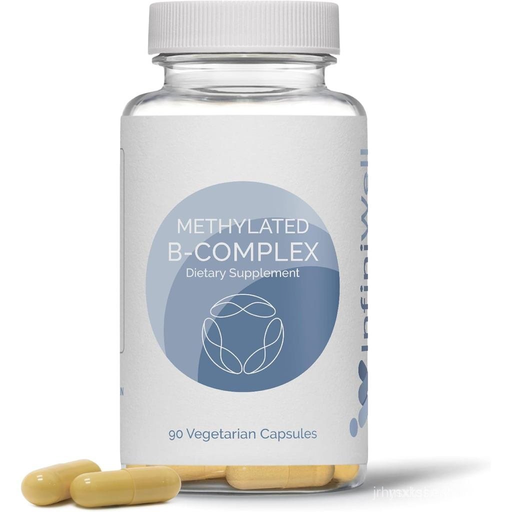 InfiniWell Methylated B Complex - Methylated Multivitamin with B Vitamins - High-Potency, Active For