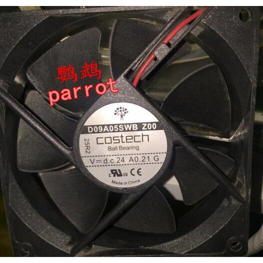Costech พัดลม 9 ซม. D09A05SWB ZSQ74 Z00 24V 0.21 A 9025 พัดลมระบายความร้อน