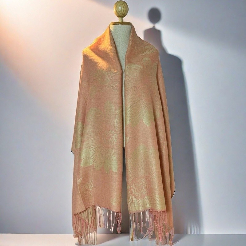 COD | นุ่มพิเศษขนาดใหญ่ 70×200 ซม. ลายไทย ลายขิด ผ้าพาสมีน่า เนื้อนุ่ม #ชื้อเป็นของฝาก ของขวัญได้(พร้อมส่ง)