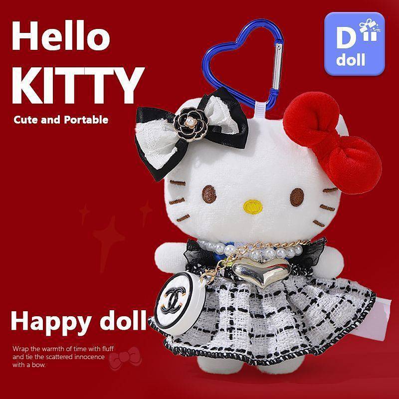 Classic Style Hellokitty Pendant Kitty Cat Bag Backpack Small Decoration Schoolbag Keychain High-Gra