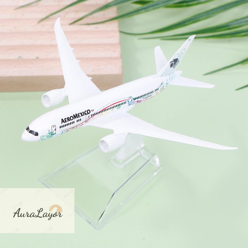 [AuraLayor] 16 ซม. 1/400 Scale Alloy Metal Mexican Air AEROMEXICO B787 Airlines Airplane Model Boein