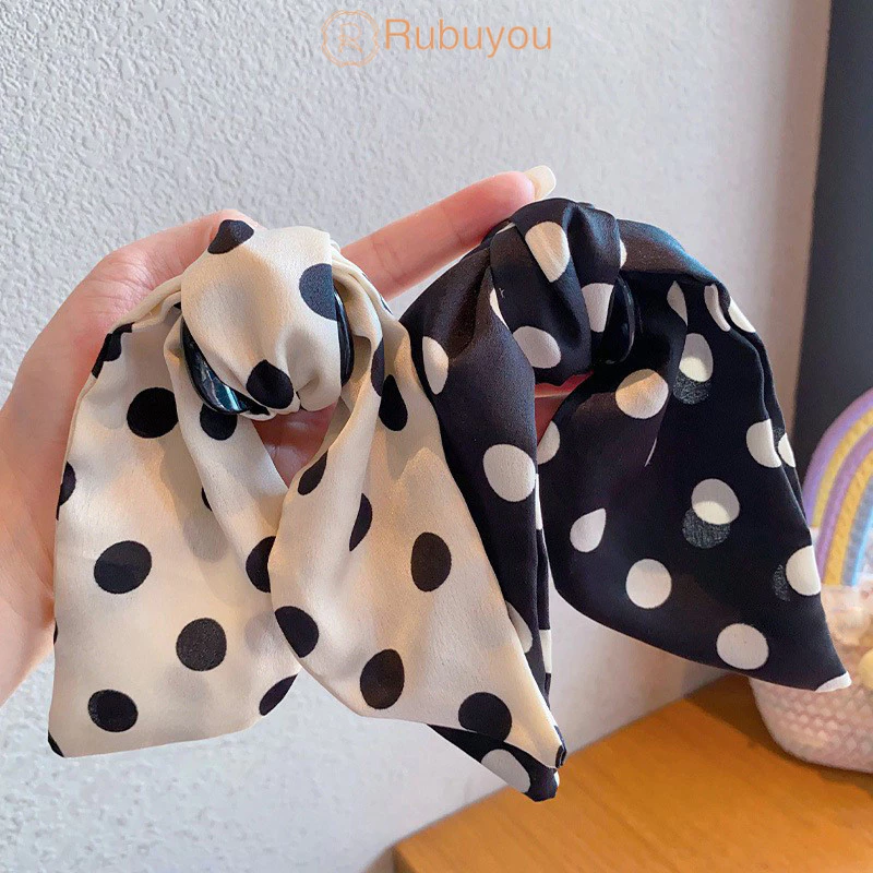 Rubuyou กิ๊บหนีบผมโบว์ Polka Dot 2025 สไตล์เกาหลี thumbnail 8