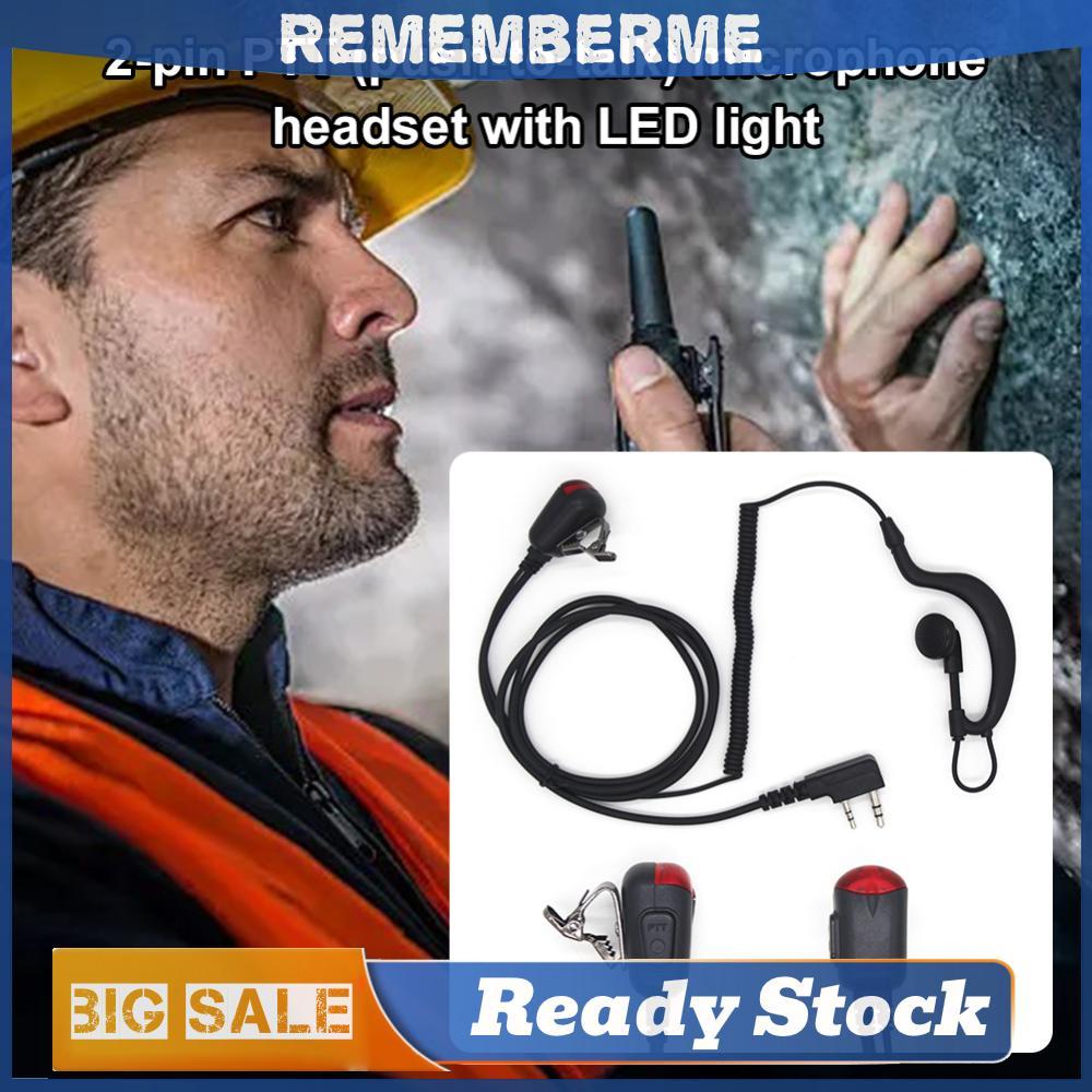 K Plug Walkie Talkie Earpiec 2 Pin PTT MIC Ear Hook หูฟังสําหรับ Baofeng BF-777S