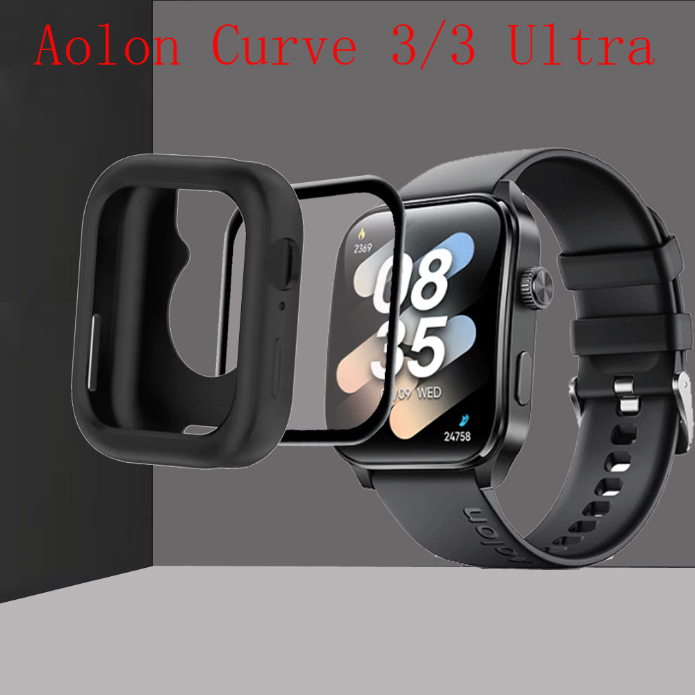 เคส Aolon Curve 3 Ultra กรณีป้องกันหน้าจอ 3D สําหรับ Aolon Curve3 Ultra ฟิล์ม กรอบกรณีซิลิโคนนุ่มหน้