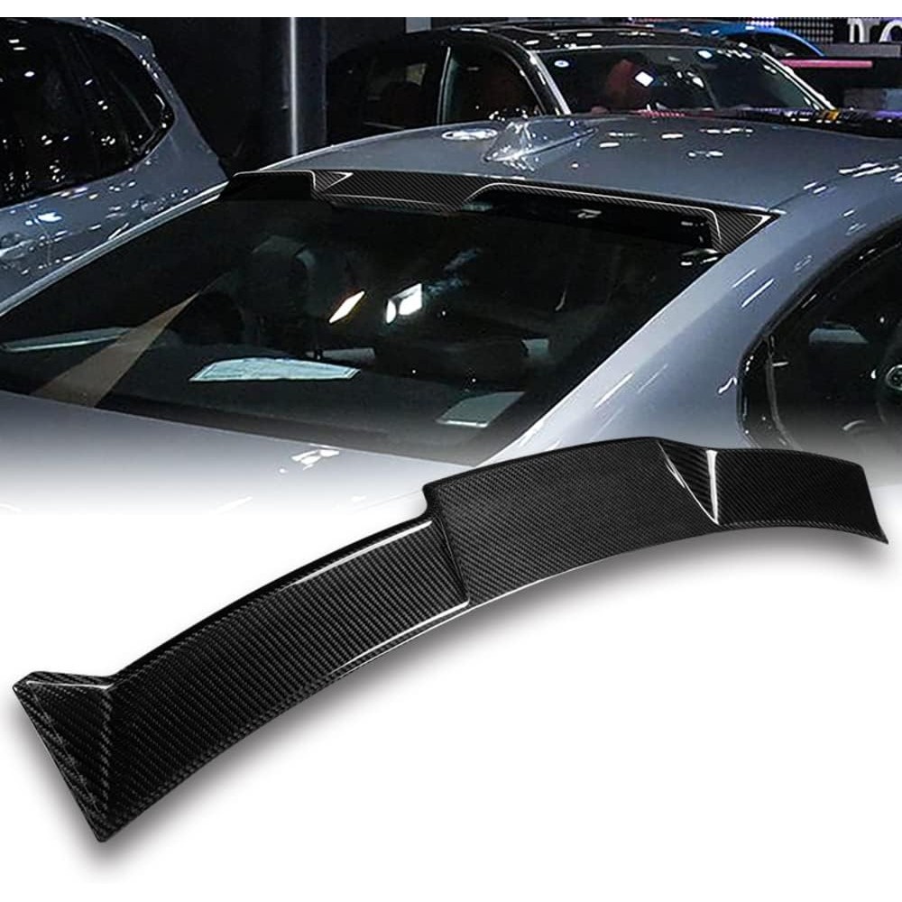 Q1-TECH,สปอยเลอร์หลังคาหน้าต่างด้านหลังเข้ากันได้กับ 2019-2025 BMW 3-Series 320i 330e M3 330i M340i 