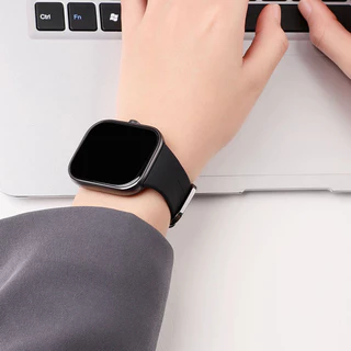 กระจกนิรภัยกรณีพีซีสายรัดซิลิโคนสำหรับนาฬิกา for Redmi Watch 6 5 4 สายรัดยางป้องกันหน้าจอสำหรับนาฬิกา for Redmi Watch 5
