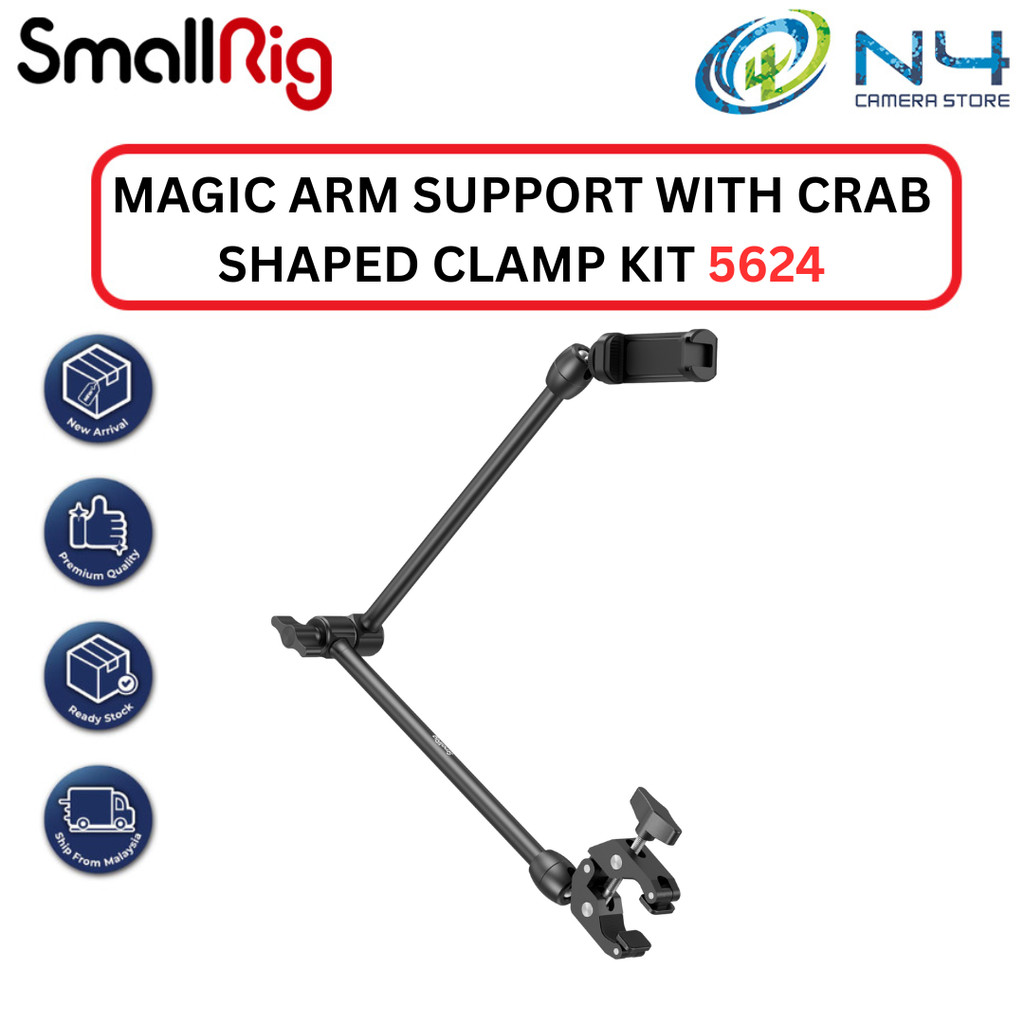 SmallRig Desktop Magic Arm พร้อมชุดหนีบรูปปู 5624