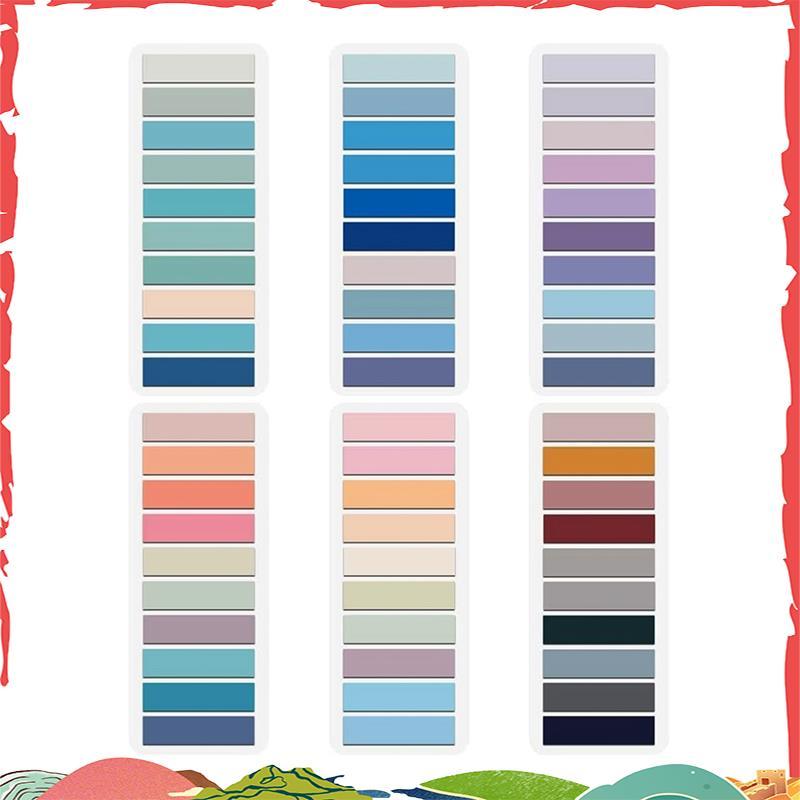 1200 ชิ้นเครื่องหมายหน้า,Morandi Sticky Note Tabs สี Writable และ Repositionable Book Flags Tabs Str