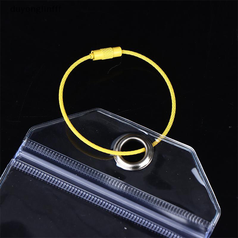 (duyonglinfff) 1/5pcs โปร่งใสแท็กกระเป๋าเดินทาง Travel Check-in Identification Tag ปิดผนึกกันน้ําการ์ดแขน Cruise กระเป๋าเดินทางแท็กทะเบียนใหม่