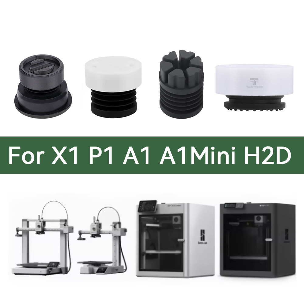 Bambu Lab P1S Bambulab X1 Carbon Anti Vibration Feet Anti-slip Dust-proof Rubber Foot Pad Fit H2D A1