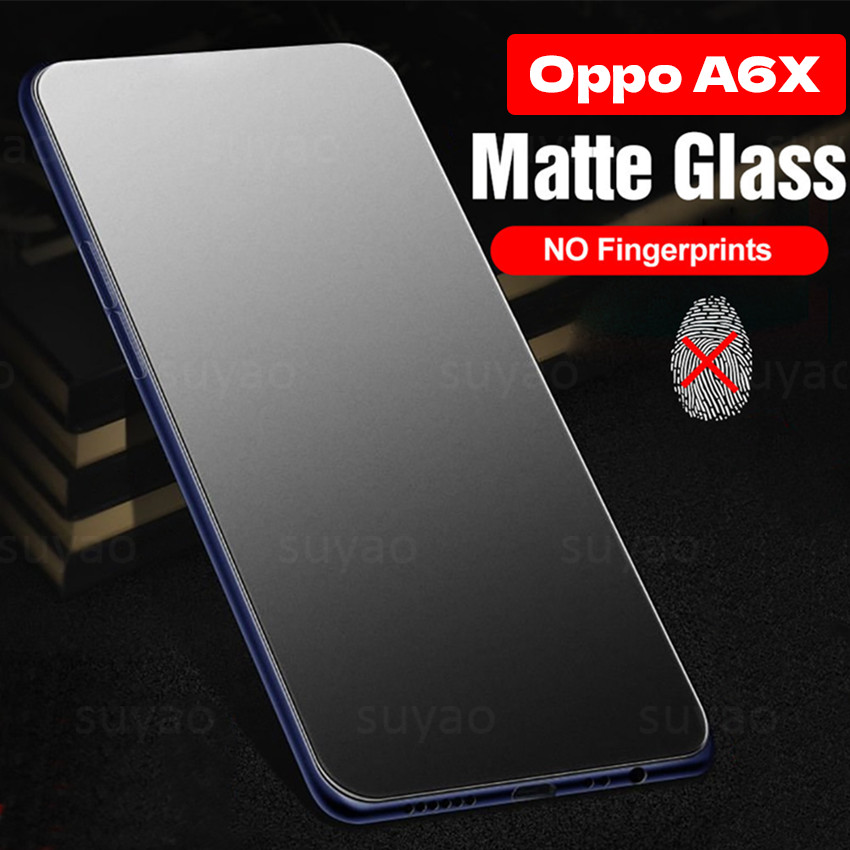 สําหรับOppo A6X 5G 4G 2025 9D Frosted Matte Glassป้องกันหน้าจอ 9H OppoA6X Anti-Fingerprintป้องกันฟิล์มกระจกนิรภัยScratchคลุมทั้งหมด