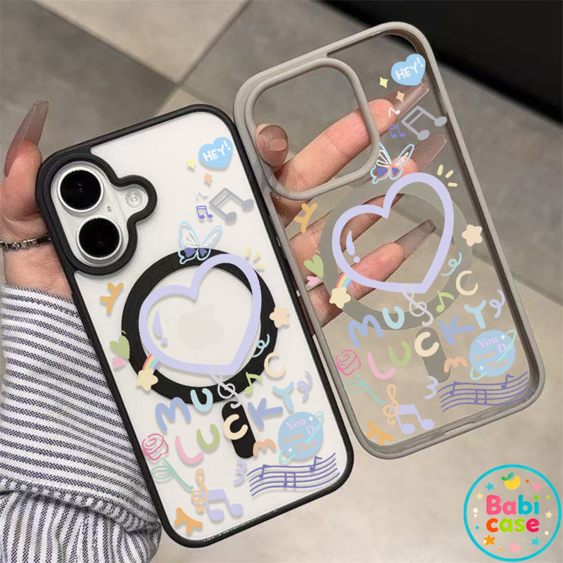 แม่เหล็ก 🛰เคสใสกันกระแทกลายน่ารัก🛰ไอโฟน17Air 11 12 13 14 15 16 17 PROMAX 17 16 15Pro 16 15 14PLUS 8 7Plus XR X XS XSMAX