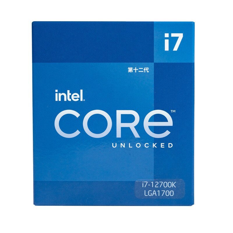 เหมาะสําหรับ PC Intel Intel 12th Generation Corey i7-12700K โปรเซสเซอร์ CPU ชนิดบรรจุกล่อง