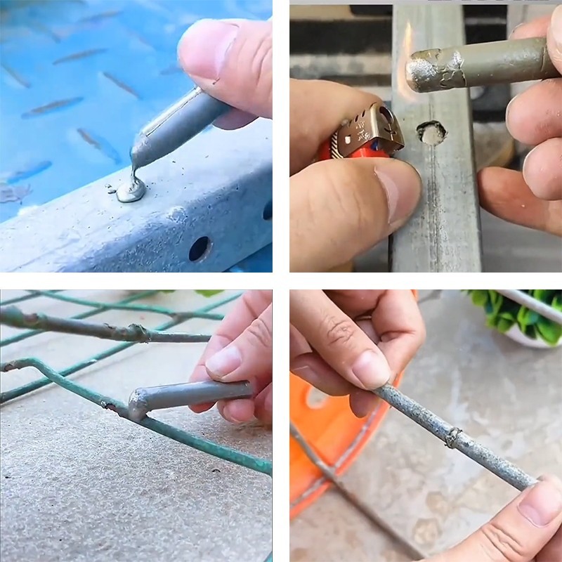 MUSCLE COW 15PCS ลวดเชื่อมอุณหภูมิต่ำ ใช้งานง่ายด้วยไฟแช็ก เชื่อมโลหะได้หลากหลาย เช่น ทองแดง เหล็ก อลูมิเนียม และสแตนเลส - รูปที่ 4