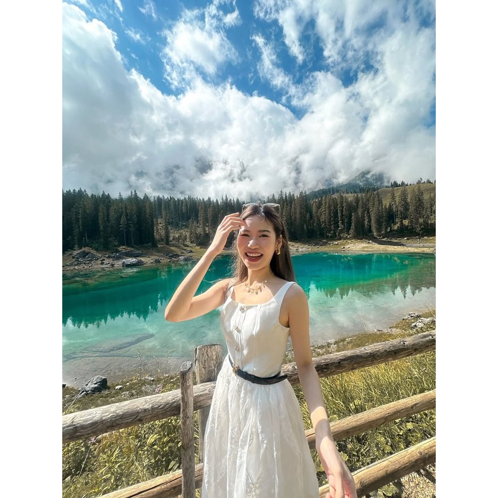 [Pomelo] Pomelo. x Janesuda เดรสลูกไม้ / Pomelo. x Janesuda Lace Dress