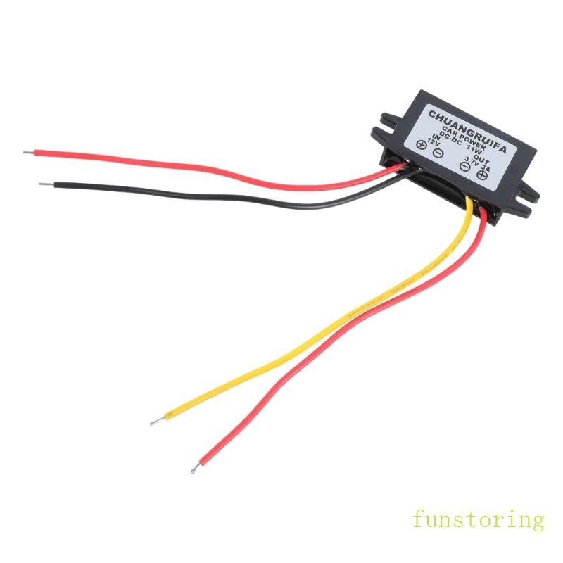 FUN 12V ถึง 3 7V 3A 11W สําหรับ DC สําหรับ DC Converter ขั้นตอนลงโมดูลแหล่งจ่ายไฟรถยนต์ใหม่