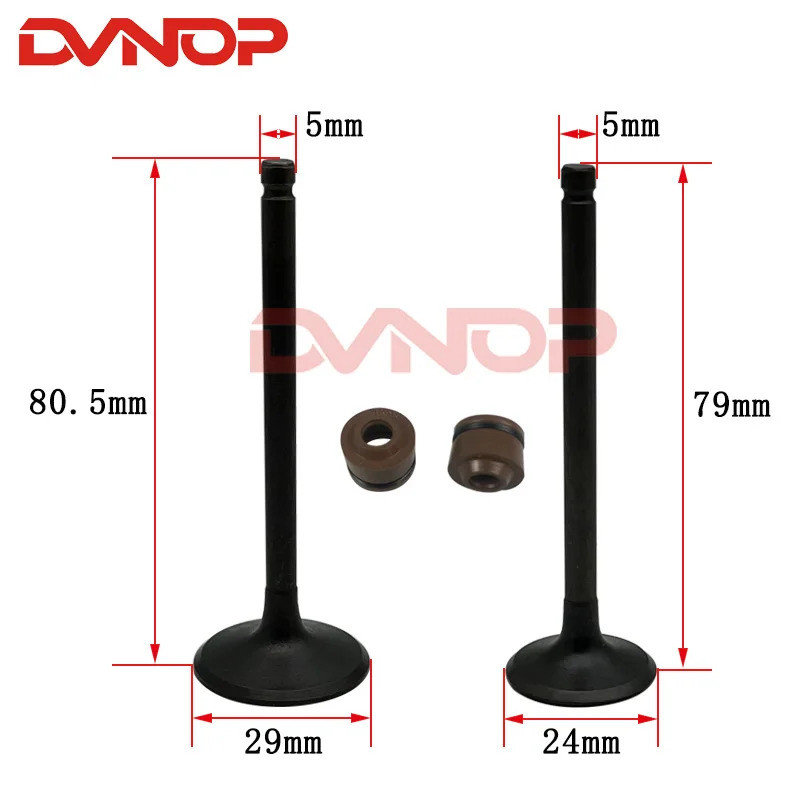 วาล์วไอดีและไอเสียรถจักรยานยนต์สําหรับ Honda WW150D PCX150 PCX 150cc 2013-2018 12100-KZY-701 12100-K