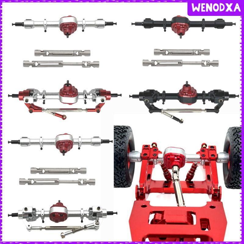 [Wenodxa] RC รถเพลาประกอบโลหะด้านหน้าด้านหลังเพลาปรับไดรฟ์เพลาอัพเกรด RC Crawler อะไหล่เหมาะสําหรับ 