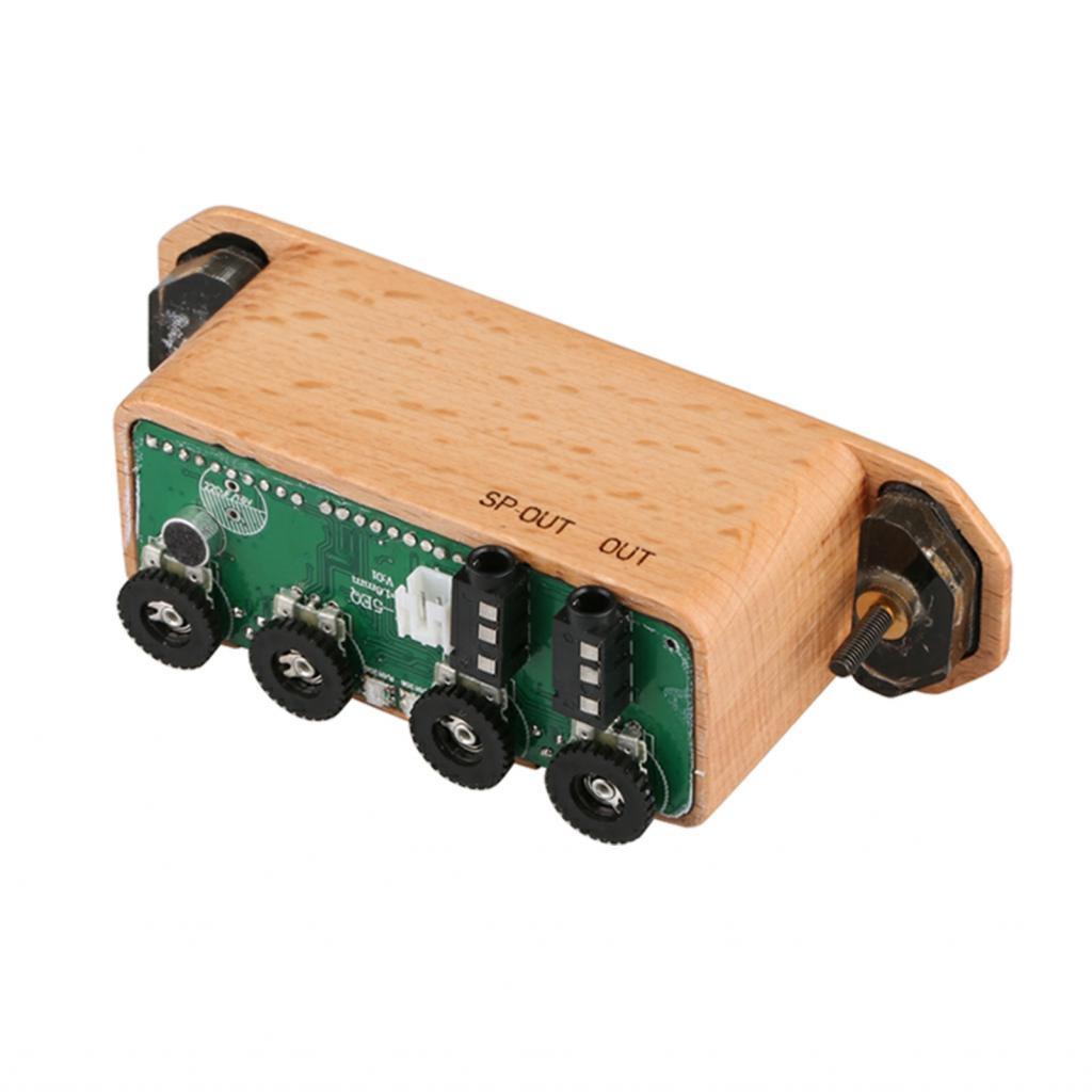 ฐานดนตรี-PH fangzi FR6 BT Resonance Pickup กีตาร์ Soundhole Clip-on ชาร์จพร้อม Reverberation/Delay E